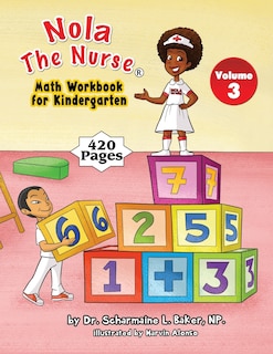 Front cover_Nola The Nurse Math Workbook for Kindergarten