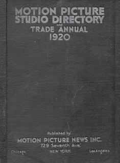 Couverture_1920 Motion Picture Studio Directory