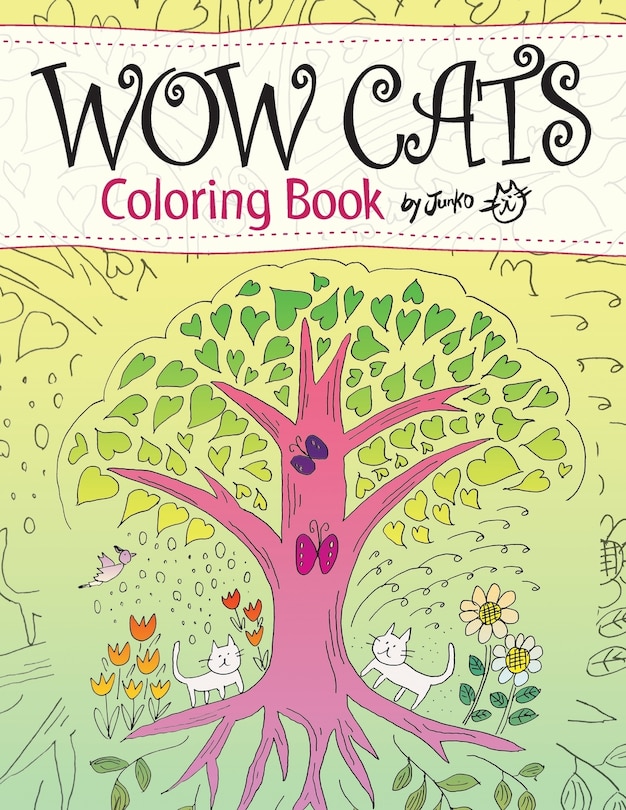 Couverture_WOW CATS Coloring Book by Junko (Japanese-English edition)