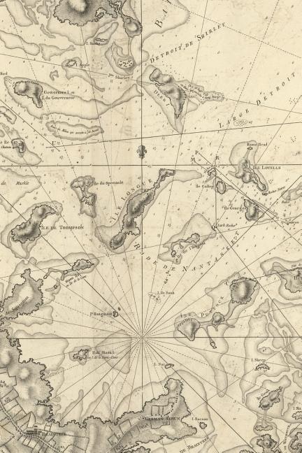 Couverture_Carte Particulie`re Du Havre De Boston Avec Les Sondes Les Bancs De Sable - A Poetose Notebook / Journal / Diary (50 Pages/25 Sheets)