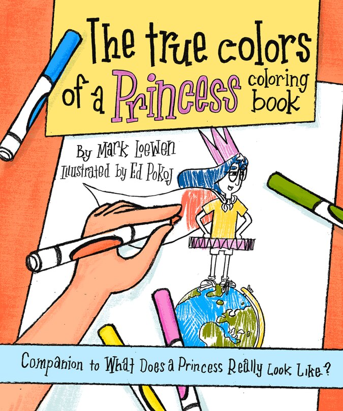 Front cover_The True Colors Of A Princess Coloring Book