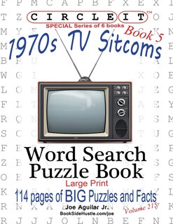 Front cover_Circle It, 1970s Sitcoms Facts, Book 5, Word Search, Puzzle Book
