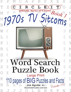Couverture_Circle It, 1970s Sitcoms Facts, Book 1, Word Search, Puzzle Book