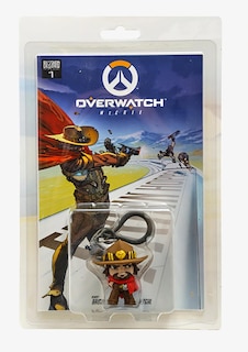 Overwatch Mccree Comic Book And Backpack Hanger