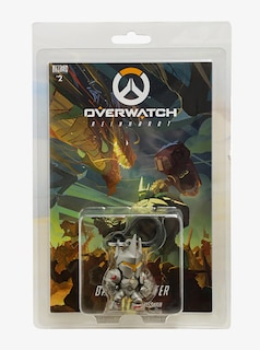 Front cover_Overwatch Reinhardt Comic Book And Backpack Hanger