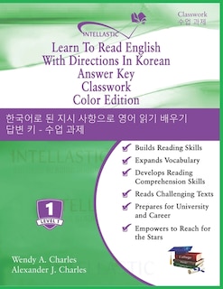 Learn To Read English With Directions In Korean Answer Key Classwork: Color Edition