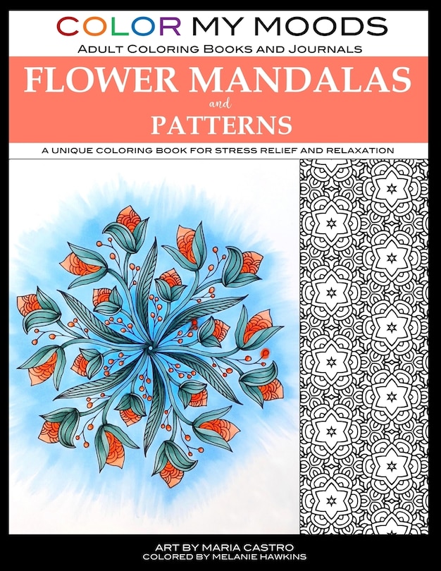 Front cover_Color My Moods Adult Coloring Books Flower Mandalas and Patterns