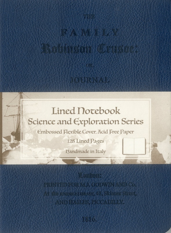 Front cover_Robinson Crusoe: Blue Lined Journal