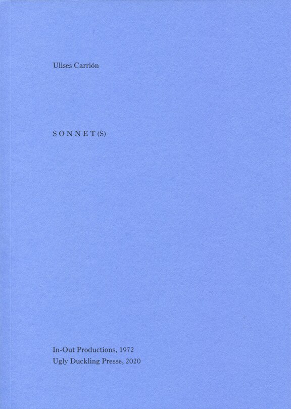 Front cover_Sonnet(s)