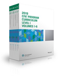 Front cover_CFA Program Curriculum 2019 Level I Volumes 1-6 Box Set