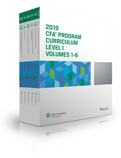 Front cover_CFA Program Curriculum 2019 Level I Volumes 1-6 Box Set