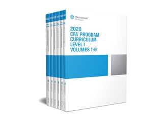 Couverture_Cfa Program Curriculum 2020 Level I Volumes 1-6 Box Set