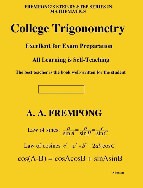 Front cover_College Trigonometry