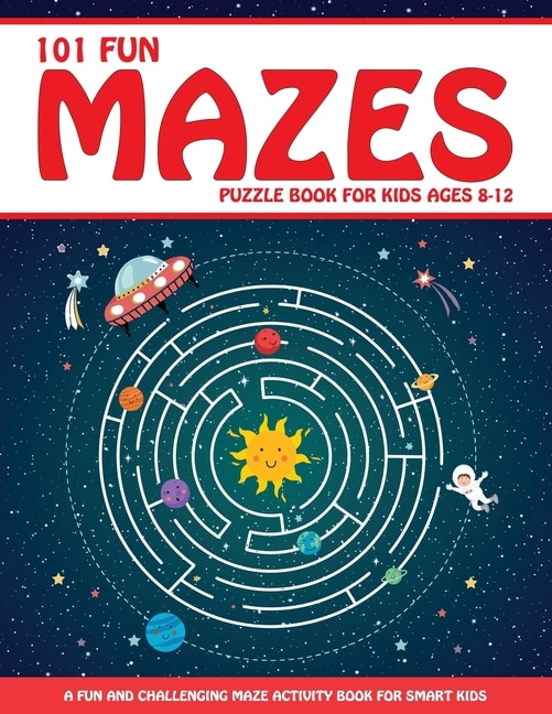 Front cover_Maze Puzzle Book for Kids 4-8