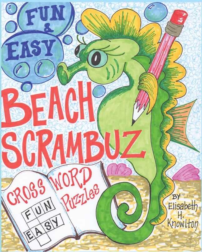 Couverture_Beach Scrambuz - Fun & Easy Crossword Puzzles