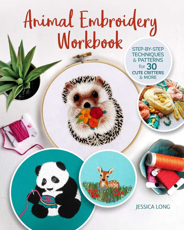 Front cover_Animal Embroidery Workbook