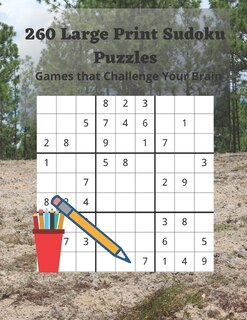 Front cover_260 Large Print Sudoku Puzzles