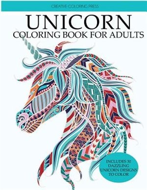Front cover_Unicorn Coloring Book