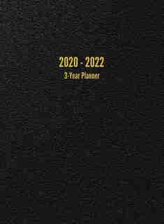 2020 - 2022 3-Year Planner: 36-Month Calendar (Black) de I. S. Anderson
