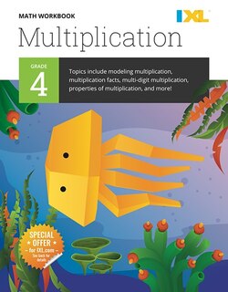 Couverture_IXL Math Workbook: Grade 4 Multiplication