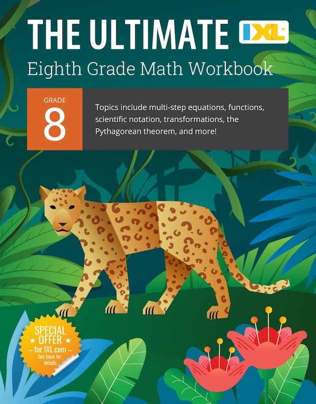 Front cover_The Ultimate Grade 8 Math Workbook