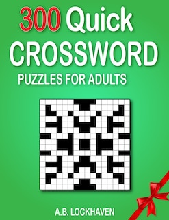 Front cover_300 Quick Crossword Puzzles for Adults