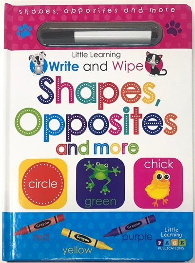 LITTLE LEARNING WRITE & WIPE SHAPES O