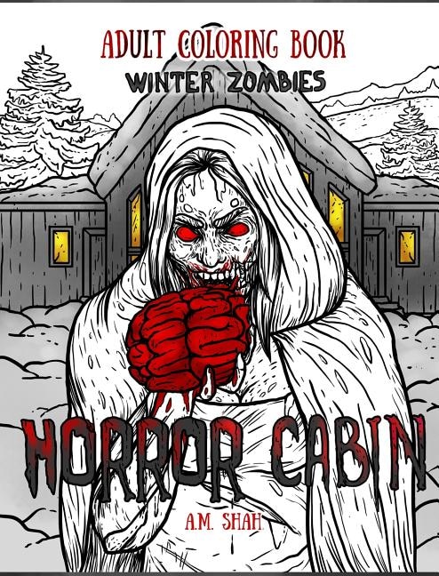 Front cover_Adult Coloring Book Horror Cabin