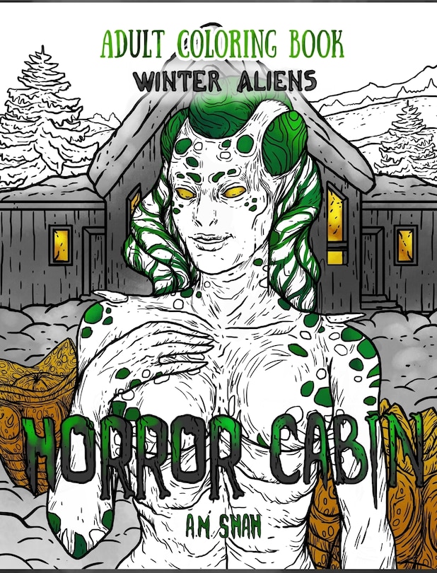 Couverture_Adult Coloring Book Horror Cabin