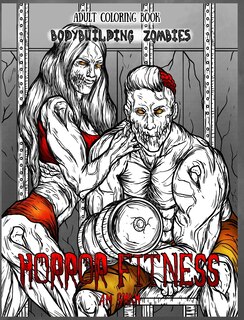 Couverture_Adult Coloring Book Horror Fitness
