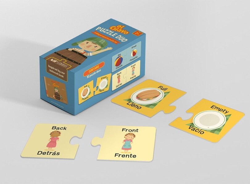 Front cover_El Chavo: Opposites / Opuestos Puzzle Duo 20 Piece