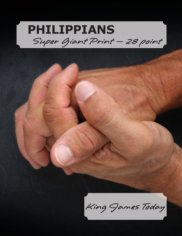 Front cover_PHILIPPIANS, Super Giant Print - 28 point