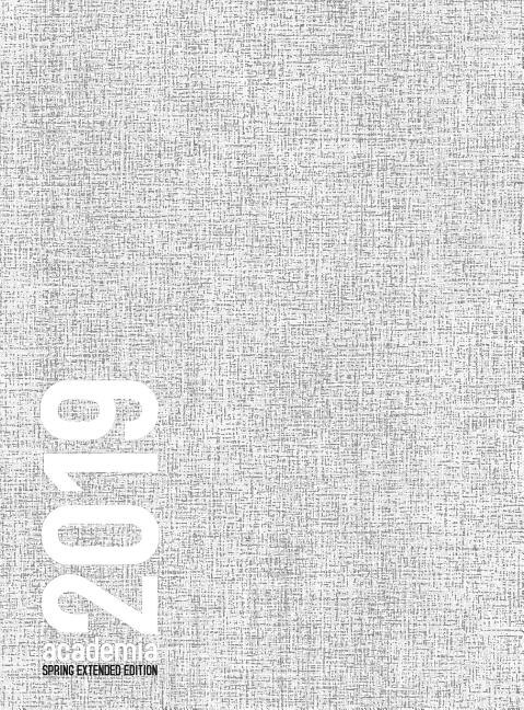 ACADEMIA Extended SPRING 2019  Monday start: 8.5x11 academic planner  white noise cover