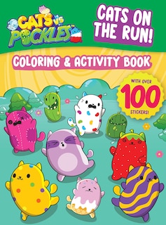 Front cover_CATS ON THE RUN! — COLORING & ACTIVITY BOOK