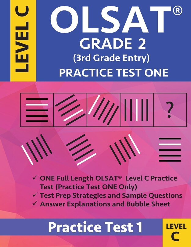 Front cover_Olsat Grade 2 (3rd Grade Entry) Level C