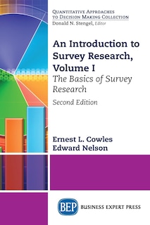 Couverture_An Introduction To Survey Research, Volume I