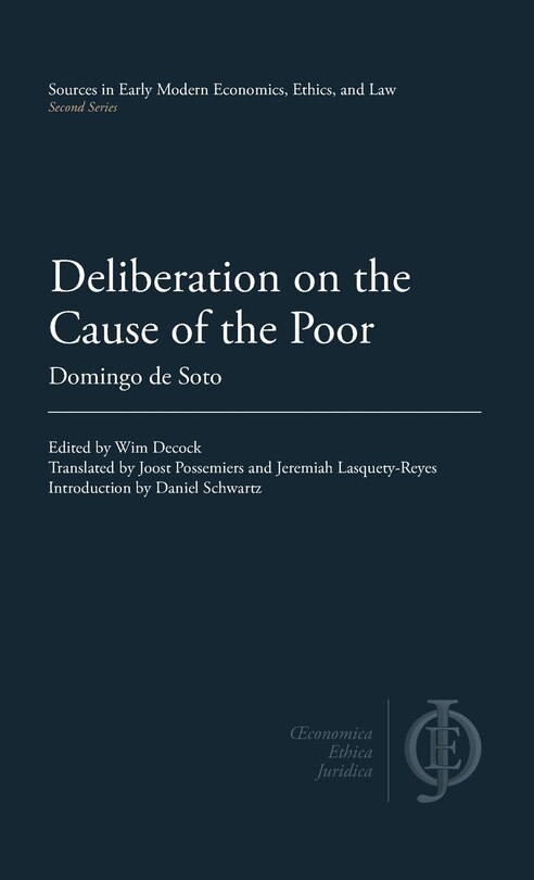 Couverture_Deliberation on the Cause of the Poor