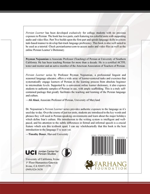 Front cover_Persian Learner Part Two