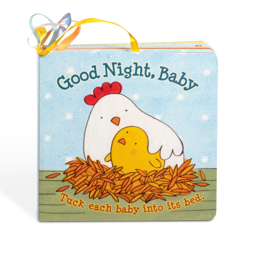 Good Night, Baby: 12-Page Board Book with 4 Play Tags to Tuck into Pockets