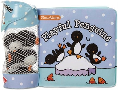 Float-Alongs: Playful Penguins: Bath Book + 3 Floating Penguin Toys