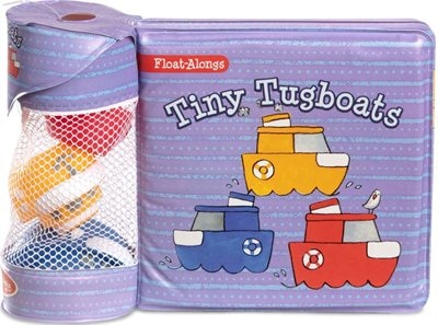 Float-Alongs: Tiny Tugboats: Bath Book + 3 Floating Tugboat Toys