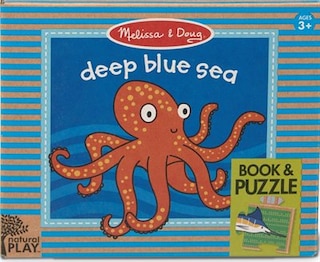 Deep Blue Sea: 10-Page Board Book, 20-Piece Cardboard Puzzle