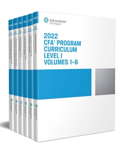 2022 Cfa Program Curriculum Level I Box Set