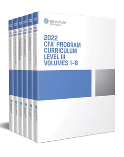 Front cover_2022 Cfa Program Curriculum Level Iii Box Set