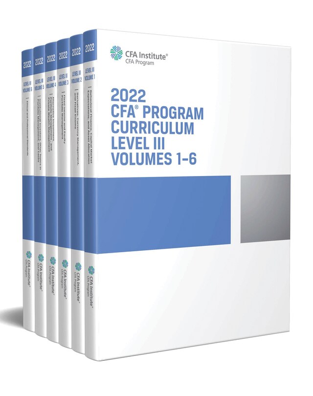 Front cover_2022 Cfa Program Curriculum Level Iii Box Set