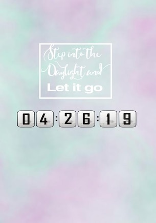 Step Into the Daylight and Let It Go: Inspirational Quotes Dot Grid Bullet Journal  7x10 inches 110 Pages-Cloudy Pastel Beautiful Cover