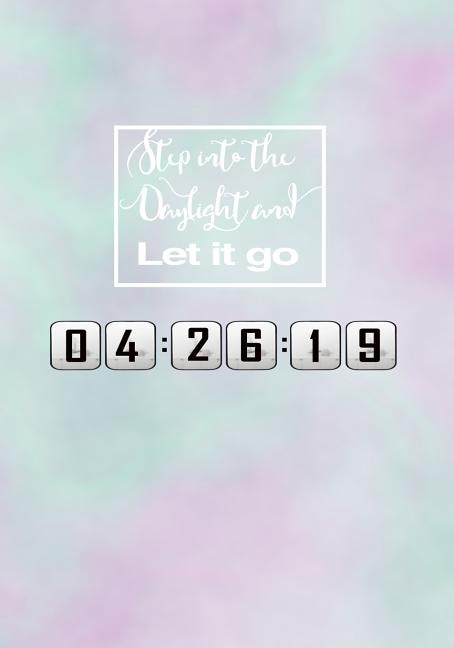 Step Into the Daylight and Let It Go: Inspirational Quotes Dot Grid Bullet Journal  7x10 inches 110 Pages-Cloudy Pastel Beautiful Cover