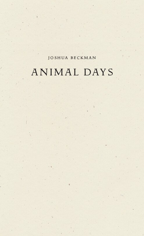 Front cover_Animal Days