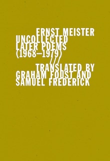 Front cover_Uncollected Later Poems (1968–1979)