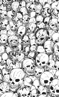 Front cover_Gathering Of Skulls Sketchbook - Black And White